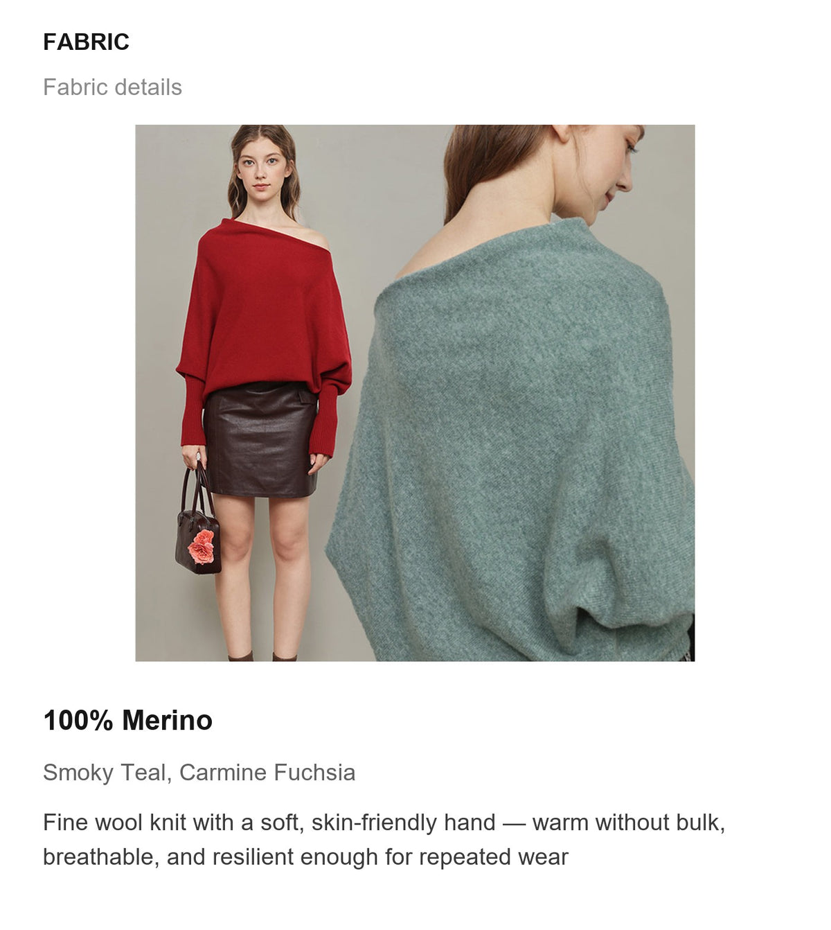 Fabric details