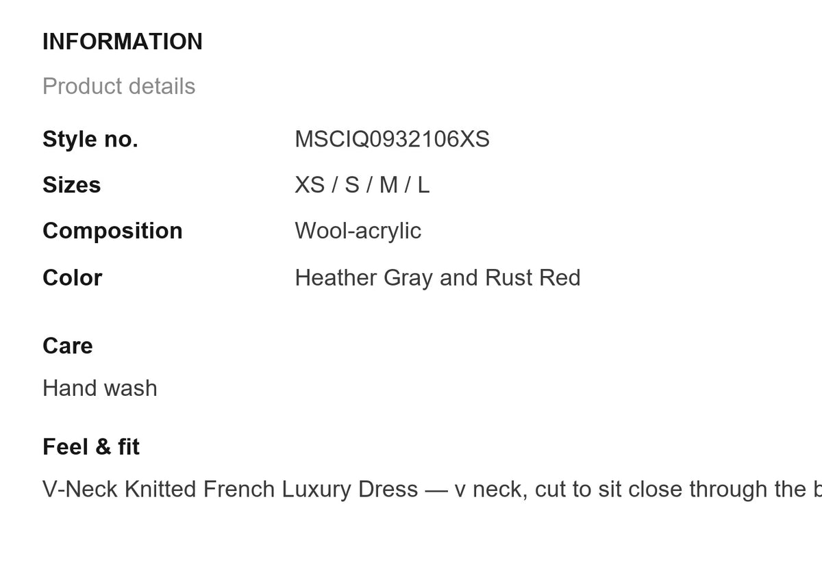Product information