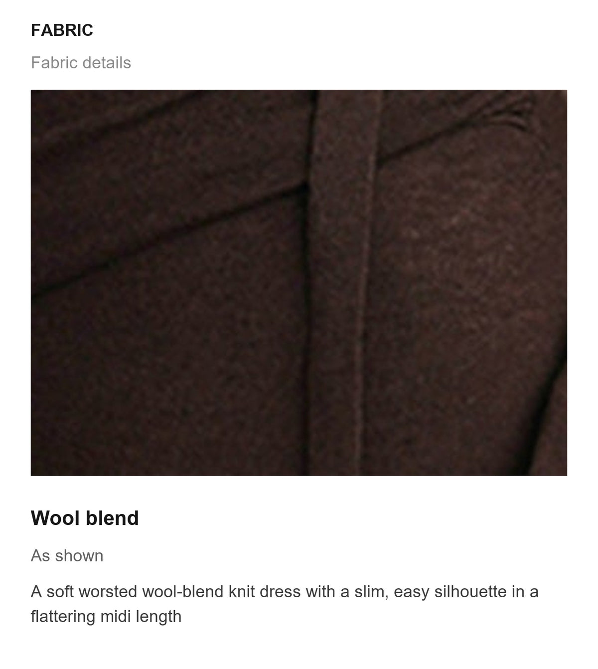 Fabric details