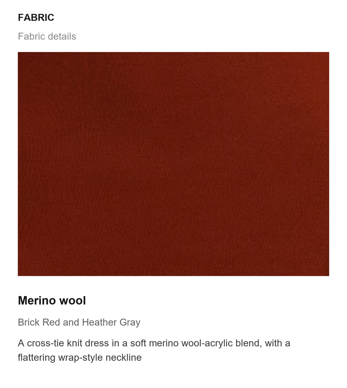 Fabric details