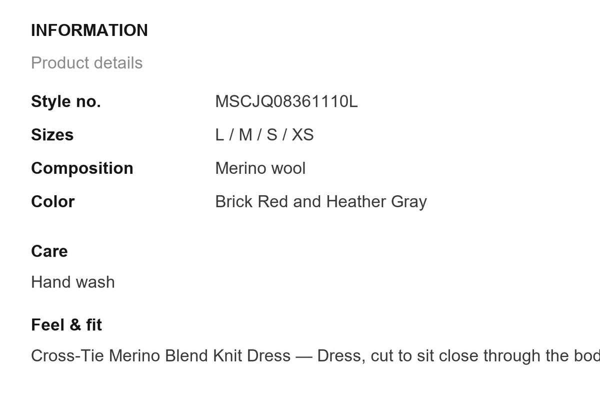 Product information