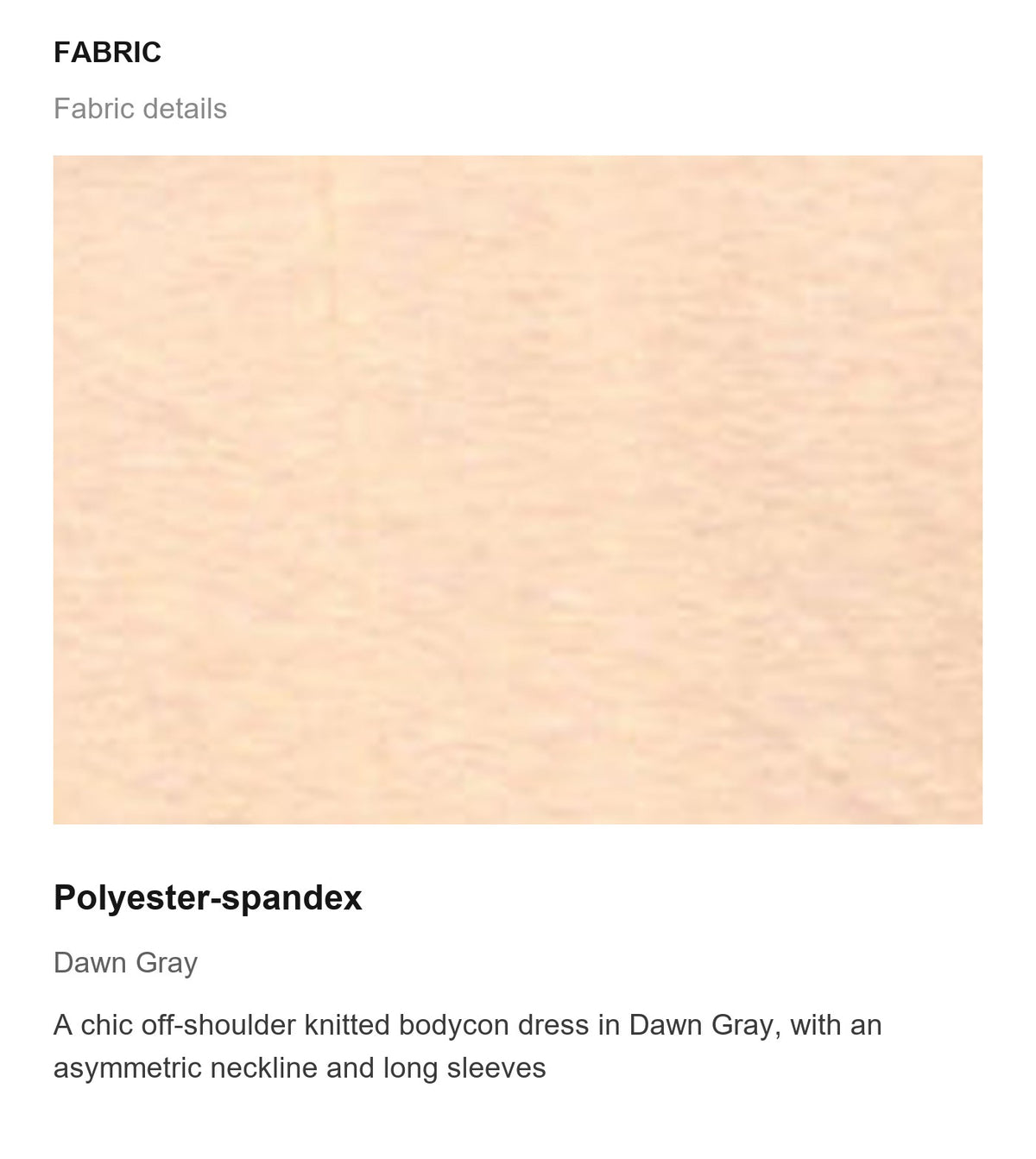 Fabric details