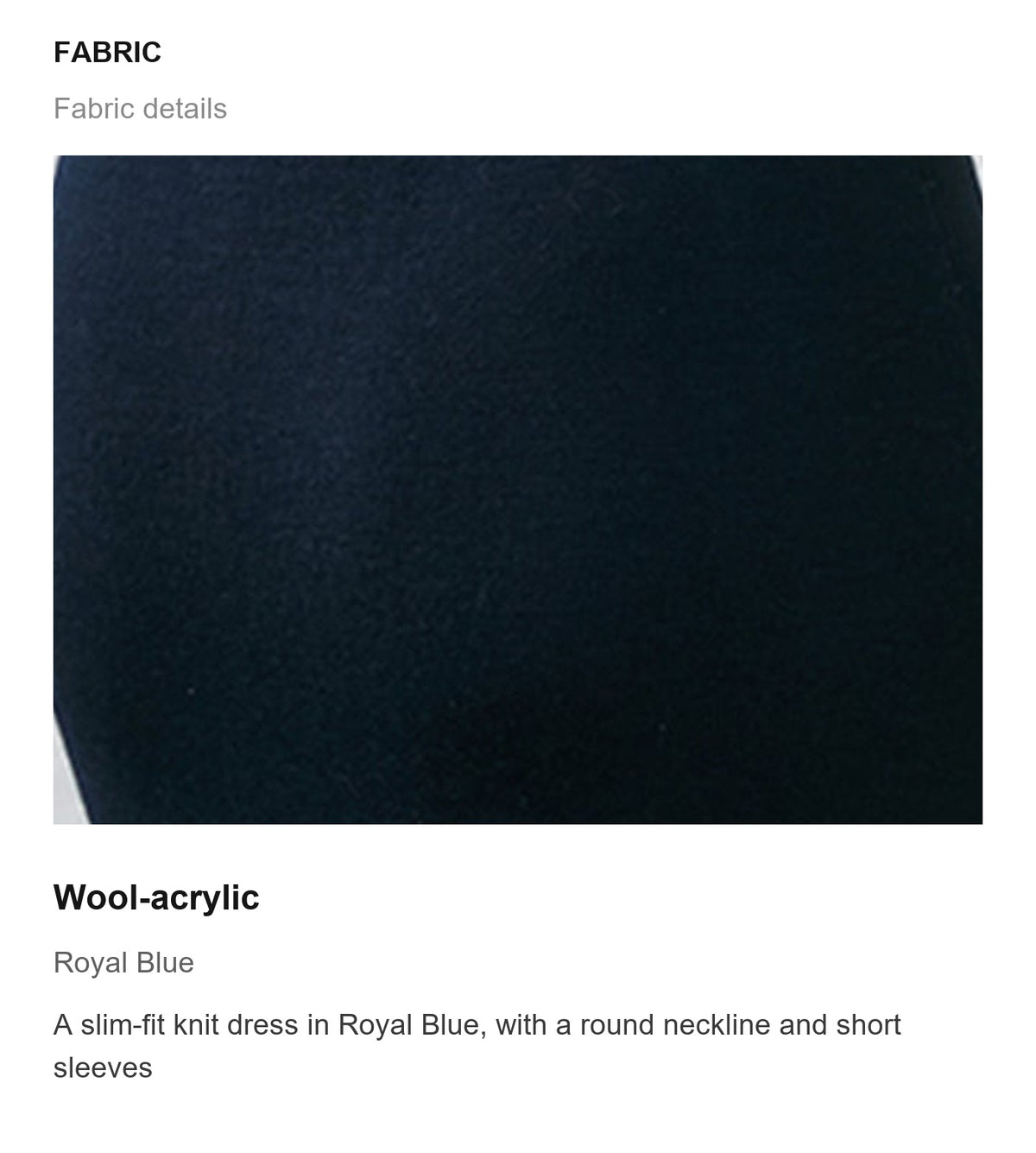Fabric details