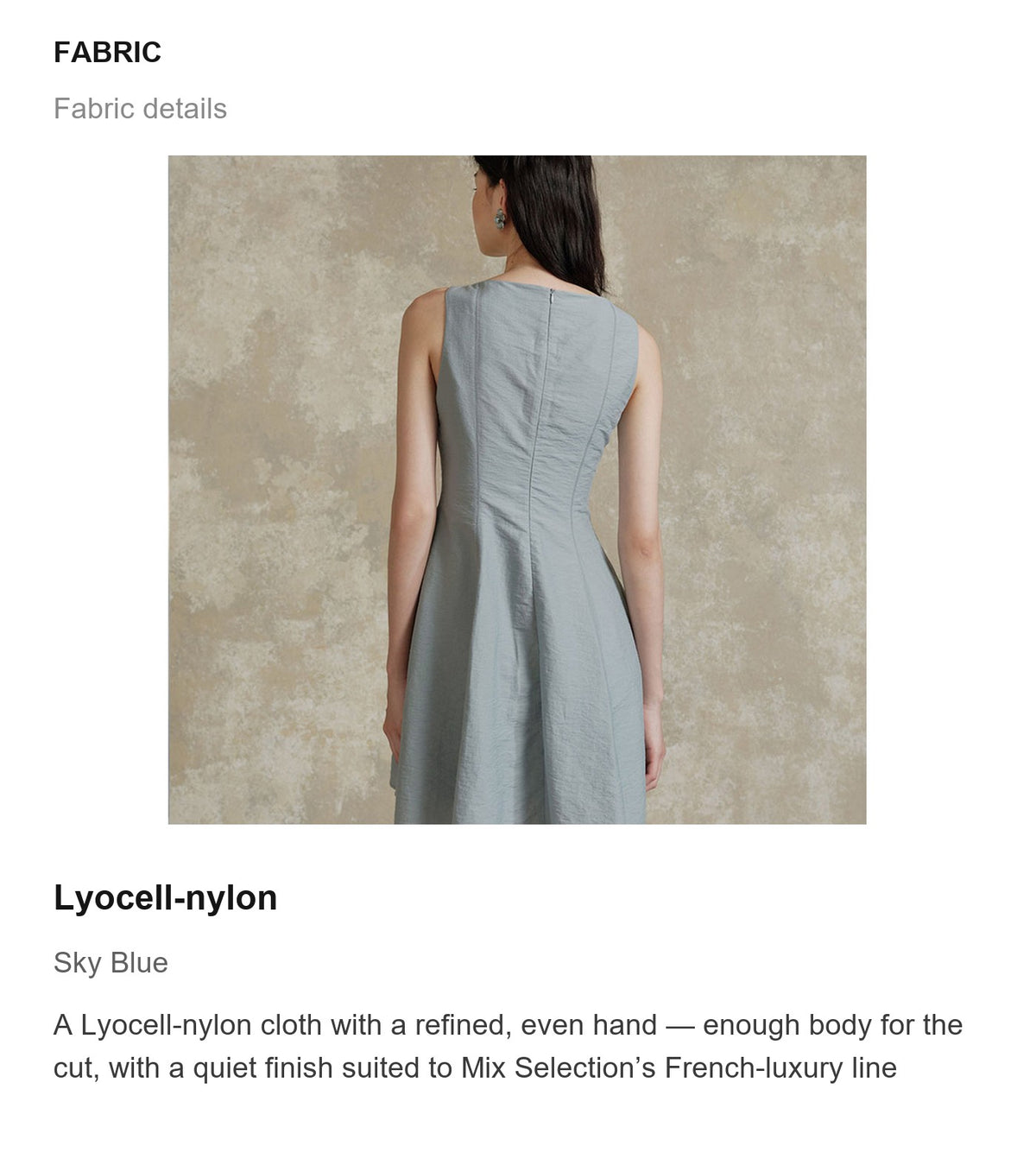 Fabric details
