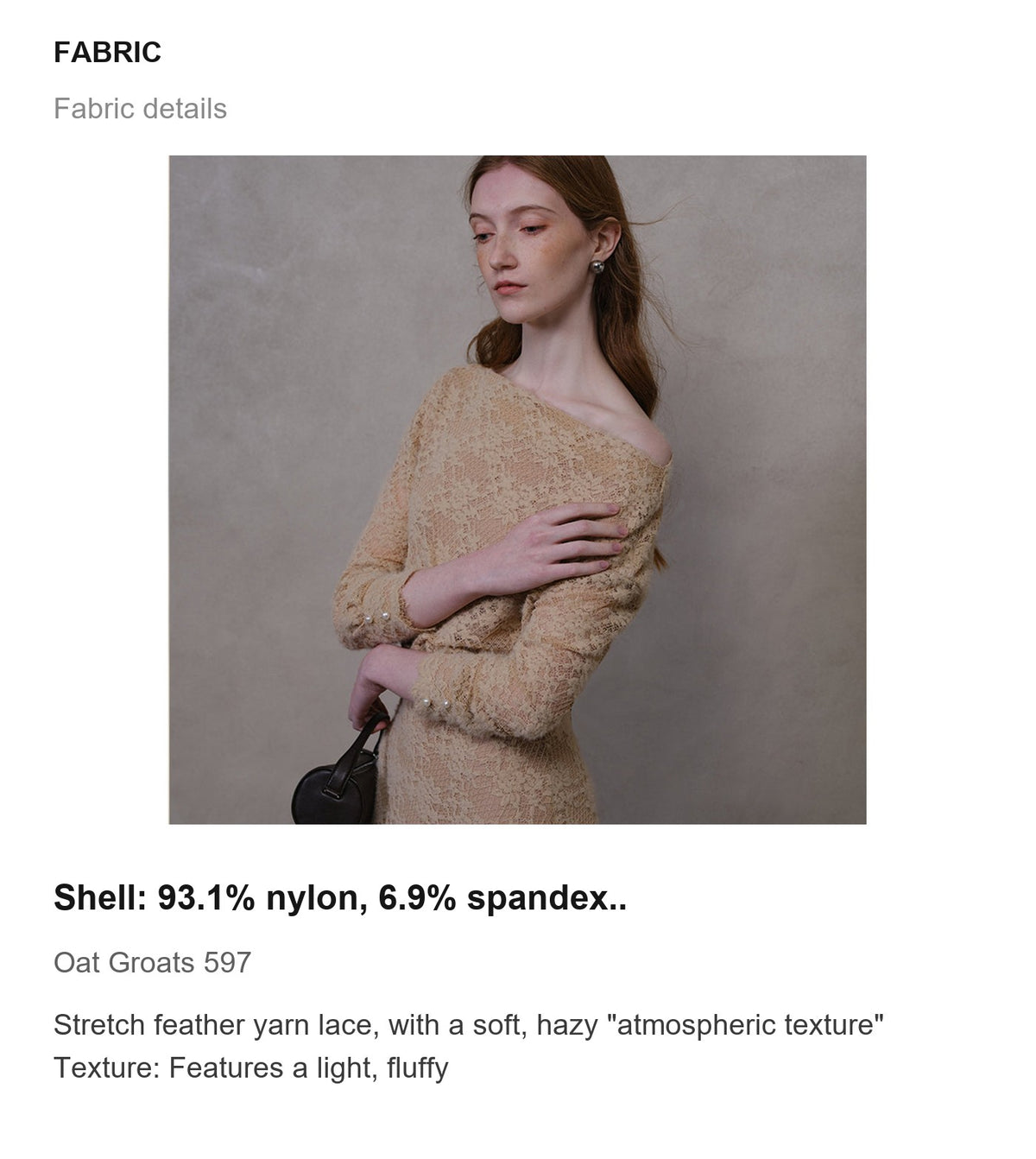 Fabric details