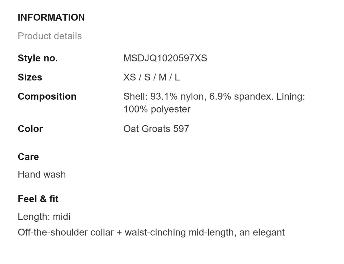 Product information