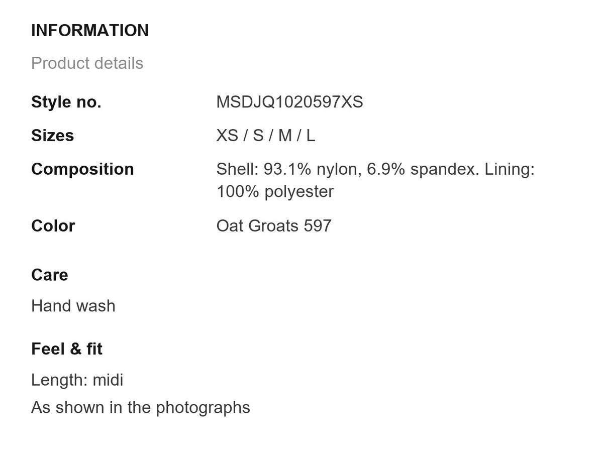 Product information