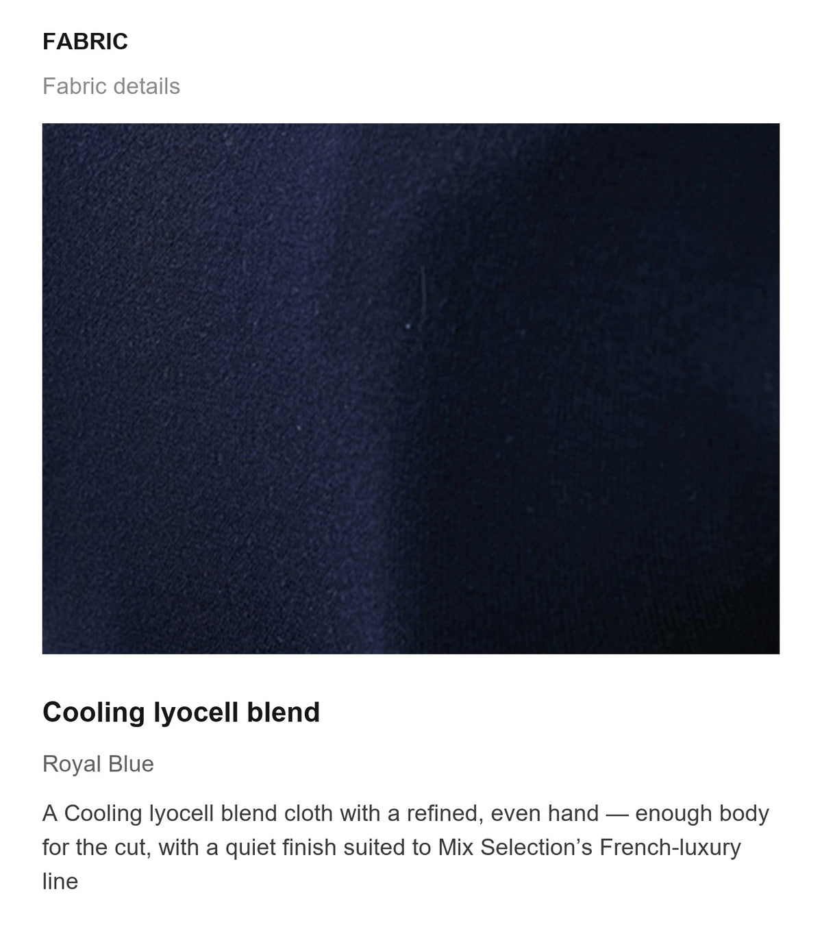 Fabric details