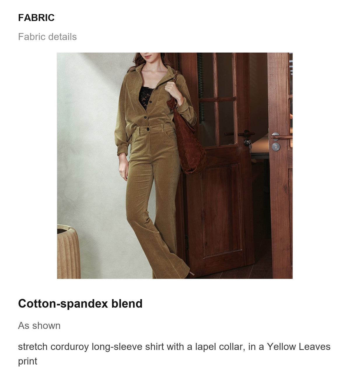 Fabric details