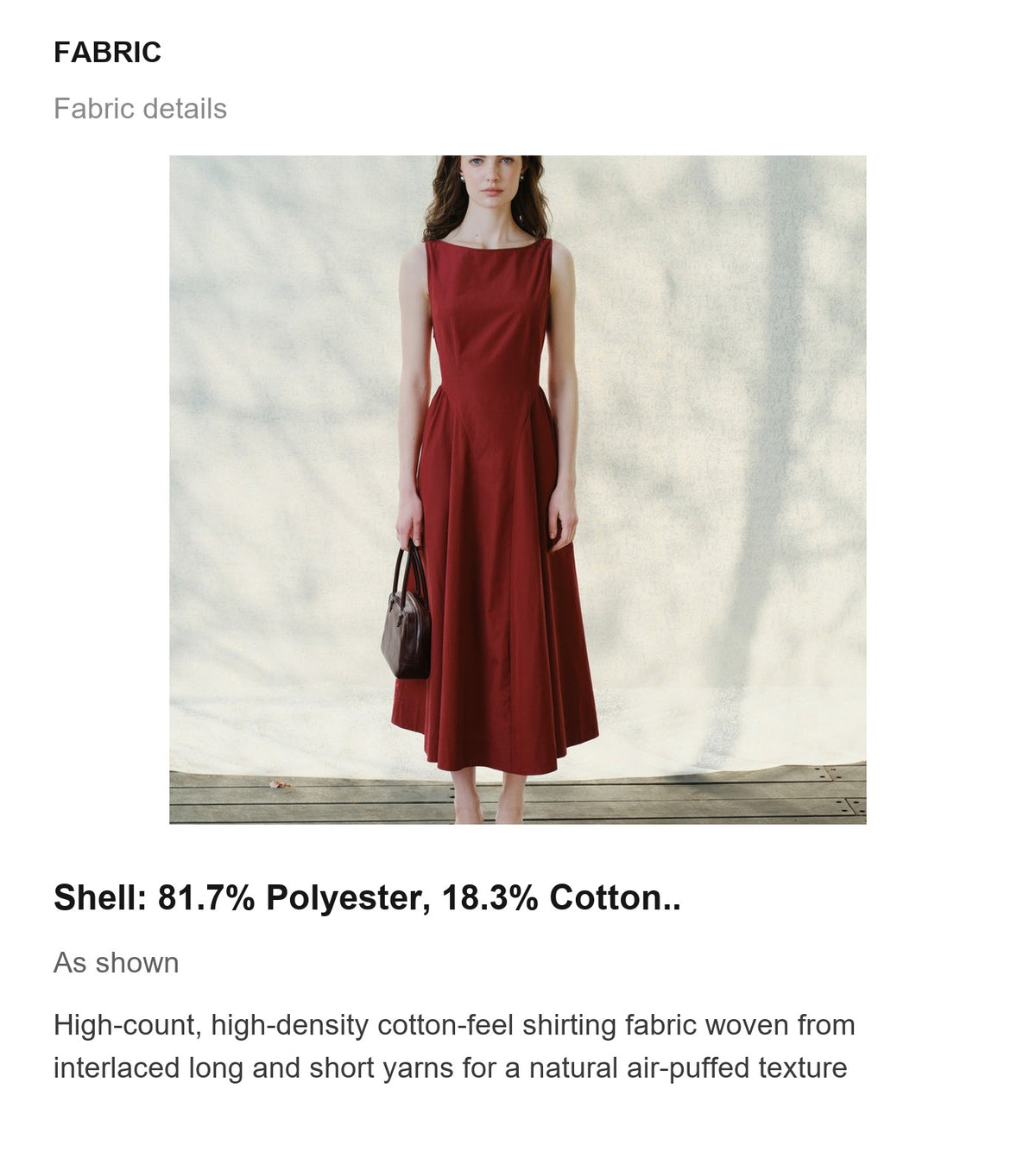 Fabric details