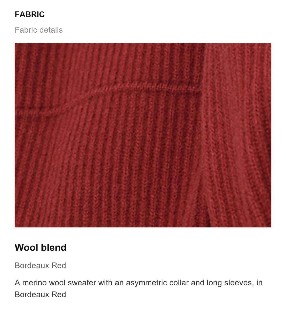 Fabric details