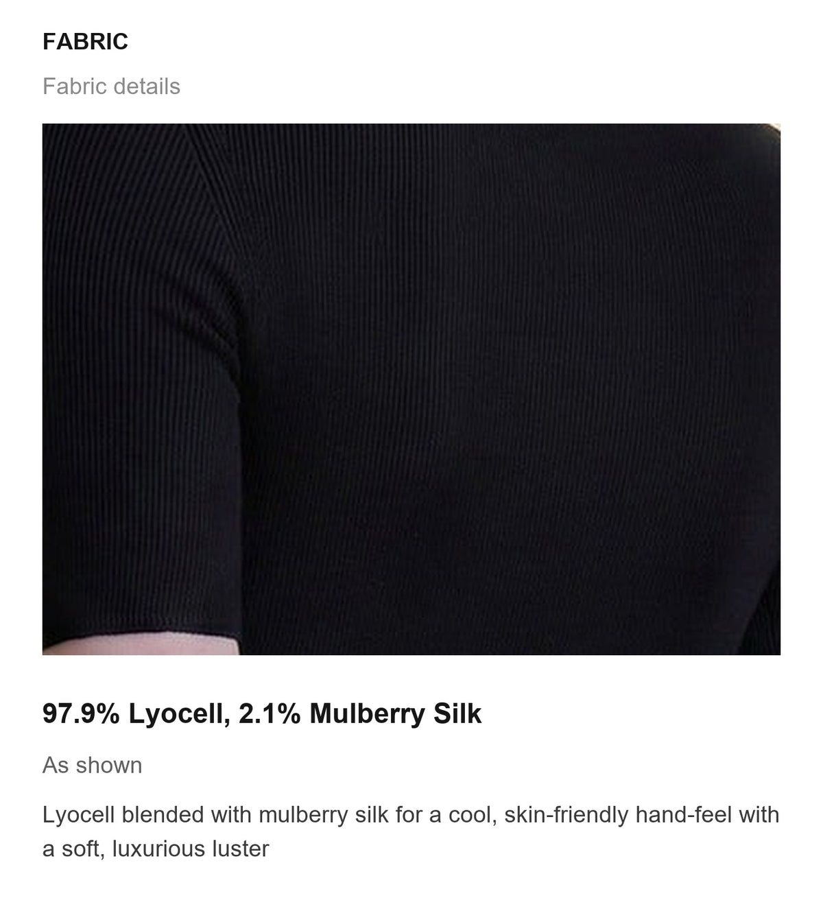 Fabric details