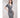 Women's V-Neck Cinched Waist Dress — Heather Gray